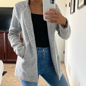 Tayshia Pocketed Coat- Heather Grey